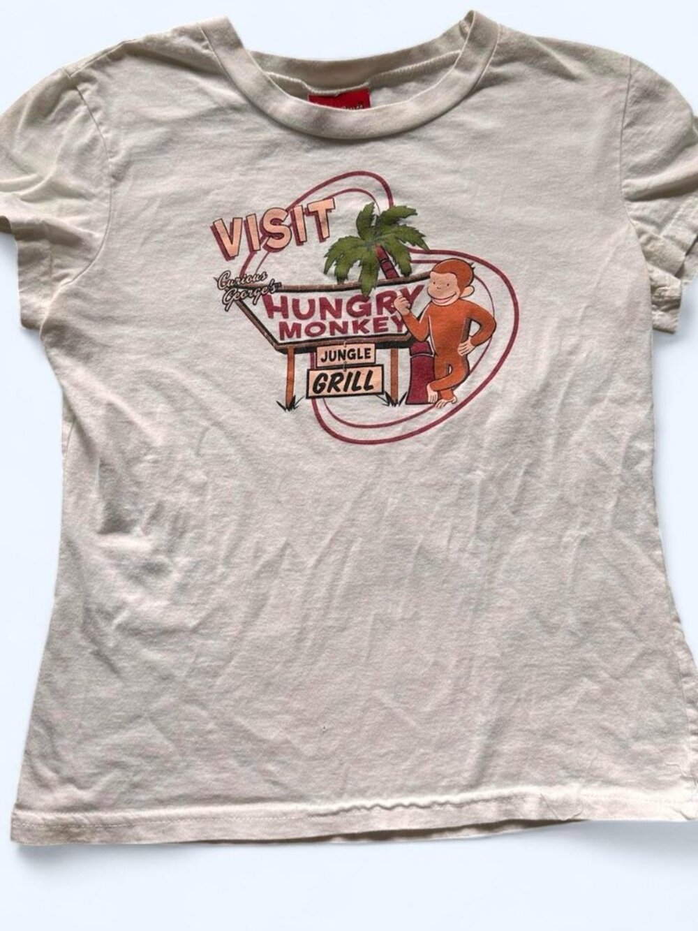 Vintage Y2K Curious George Baby Tee